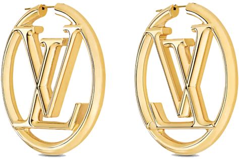 louis vuitton gold hoop earrings|louis vuitton garden louise earrings.